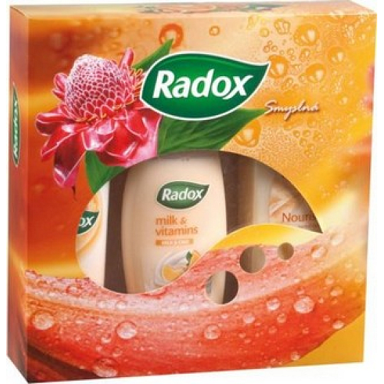 Radox Sensual shower gel + antiperspirant deodorant spray + bath foam, cosmetic set