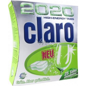 Claro 2020 High Energy Tabs - 25 multifunctional dishwasher tablets
