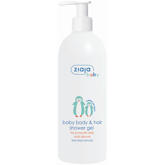 Ziaja Ziajka Baby 2-in-1 Hypoallergenic Washing Gel with Pump 400 ml