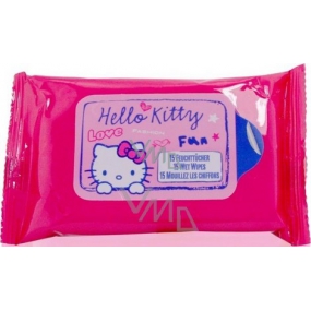 Hello Kitty Antibacterial wet wipes 15 pieces