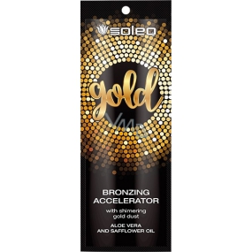 Soleo Gold bronze tan accelerator with pieces of gold 15 ml