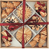 Straw decoration wine decor in a wooden box of 32 pieces