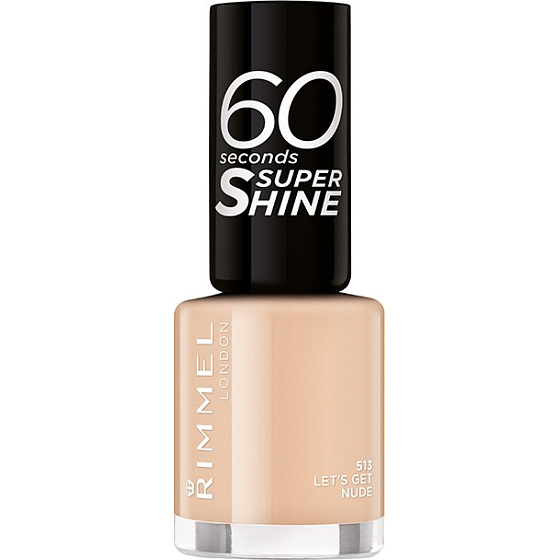 Rimmel London 60 Seconds Super Shine Nail Polish nail polish 513 Lets Get Nude 8 ml