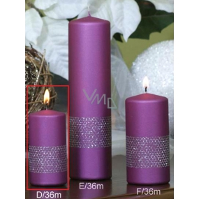 Lima Ribbon candle violet cylinder 50 x 100 mm 1 piece