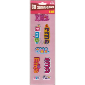 Nekupto 3D Stickers with the name Ema 8 pieces