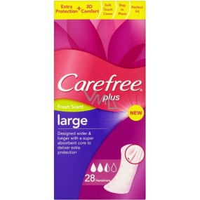 Carefree Plus Large Fresh Scent with a fresh fragrance of breathable briefs 28 pieces