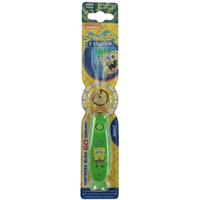 SpongeBob Soft flashing toothbrush for kids with 1-minute timer various colors