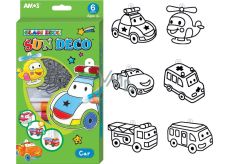 Amos Glass colors set of 6 colors x 10.5 ml Cars