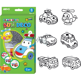 Amos Window Colors Set 6 Colors x 10.5 ml Cars