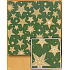 Nekupto Gift wrapping paper 70 x 200 cm Christmas Green, gold stars