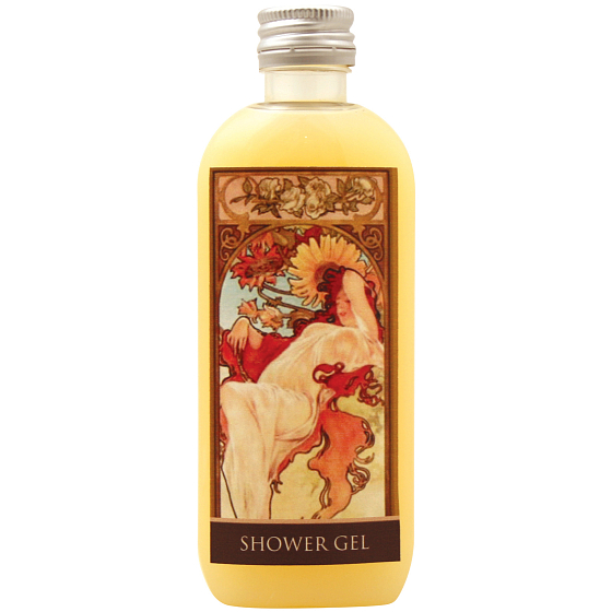 Bohemia Gifts Alfons Mucha Honey and grain cream shower gel 100 ml