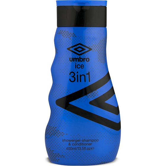 Umbro Ice shower gel, shampoo and conditioner 3 in 1 for men 400 ml