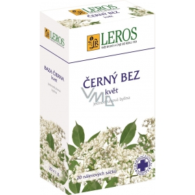 Leros Black without flower herbal tea for flu, colds, digestive problems, menstruation, migraine 20 x 1 g