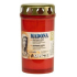 Madonna Cemetery Candle with Lid Pressed Red, Burns up to 2 Days, 135 g