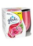 Glade by Brise Seductive peony and Cherry scented candle in glass, burning time up to 30 hours 120 g