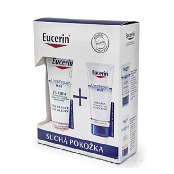 Eucerin UreaReapir hand cream 75 ml + foot cream 10% Urea 100 ml, cosmetic set