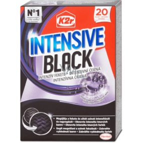 K2r Intensive Black wipes restore the intensity of dark colors and protect the brightness of black and dark colors 20 wipes