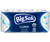 Big Soft Luna Toilet Paper White 160 pieces 3 ply 8 pieces