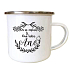 Bohemia Gifts Enamel Mug with Wedding Print for Newlyweds 8 cm