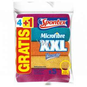Spontex Microfibre Collection XXL multi-purpose microfiber cloth 36 x 38 cm 5 pieces