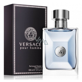 Versace pour Homme perfumed deodorant glass for men 100 ml