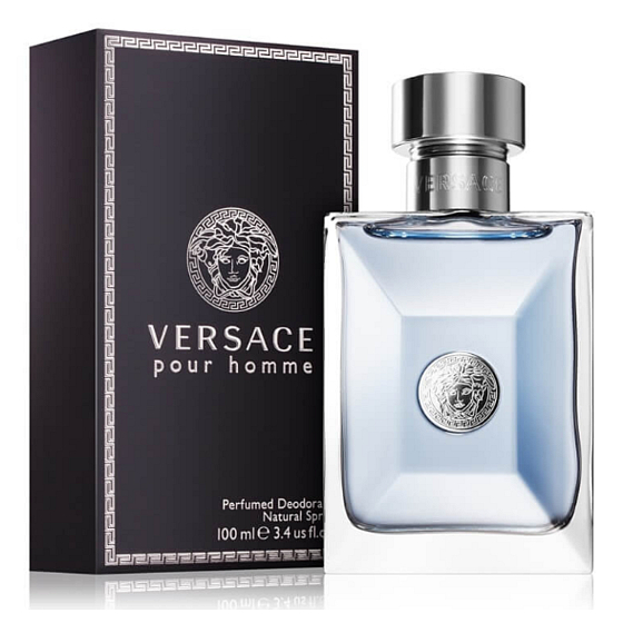 Versace pour Homme perfumed deodorant glass for men 100 ml