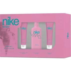 Nike Sweet Blossom Woman eau de toilette 75 ml + shower gel 75 ml + body lotion 75 ml, gift set for women