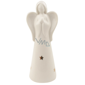 White porcelain angel 16 cm standing