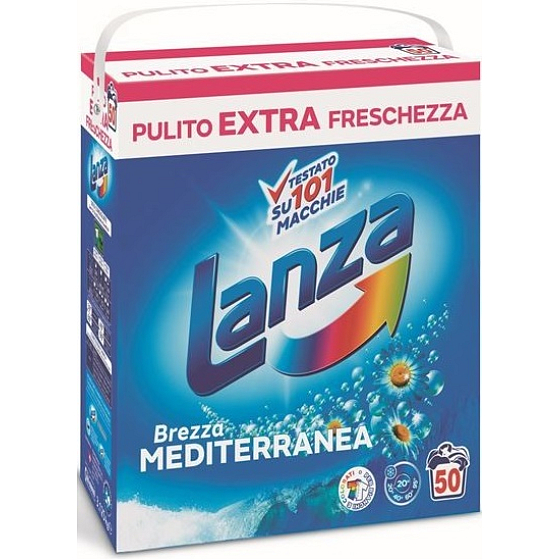 Lanza Brezza Mediterranea - Mediterranean Breeze washing powder for white and coloured linen 50 doses 3,125 kg