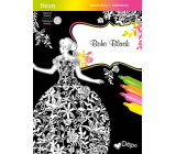 Ditipo Glitter colouring book Boho Black 8 sheets 21 x 30 cm