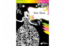 Ditipo Glitter colouring book Boho Black 8 sheets 21 x 30 cm