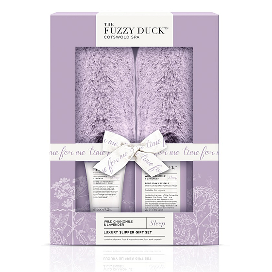Baylis & Harding Cotswold Spa foot cream 140 ml + foot bath salt 100 g + slippers, cosmetic set for women