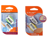 Y-Plus+ Speeder sharpener with rubber grip 38 x 24 mm 2 pieces different colours
