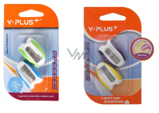 Y-Plus+ Speeder sharpener with rubber grip 38 x 24 mm 2 pieces different colours