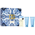Dolce & Gabbana Light Blue eau de toilette 50 ml + shower gel 50 ml + body cream 50 ml, gift set for women