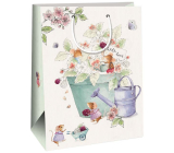 Ditipo Gift kraft bag 27 x 12 x 37 cm Flower in a pot and mice