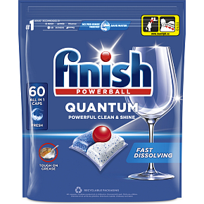 Finish Quantum All in 1 Dishwasher Tablets, 60 pcs