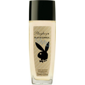 Playboy Play It Lovely perfumed deodorant glass for women 75 ml