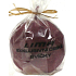 Lima Marble Antitabac scented candle burgundy ball diameter 60 mm 1 piece