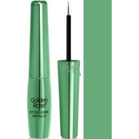 Golden Rose Style Liner Metallic Eyeliner Liquid Eyeliner 04 Green 6.5 g