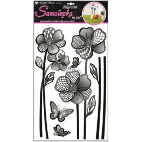 Large flower wall stickers with raster 60 x 32 cm 1 arch