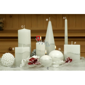 Lima Artic candle white cylinder 60 x 120 mm 1 piece
