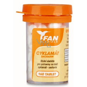 Fan Cyclamate Artificial sweetener saccharin 10 g 160 tablets