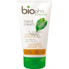 BioPha Organic Argan Oil hand cream 98% natural ingredients 150 ml