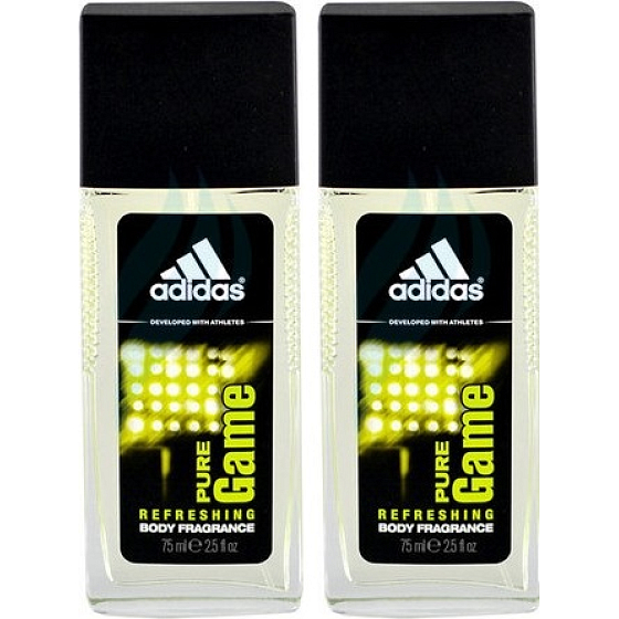 Adidas Pure Game perfumed deodorant glass for men 2 x 75 ml, duopack