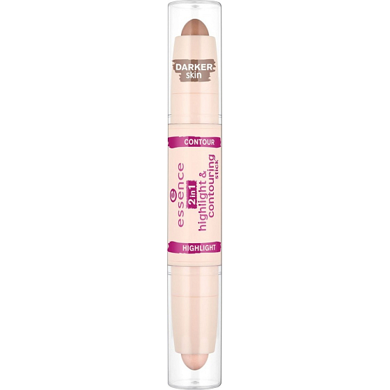 Essence 2in1 Highlight & Contouring Stick 2in1 Concealer 20 Brownie 3.12 g