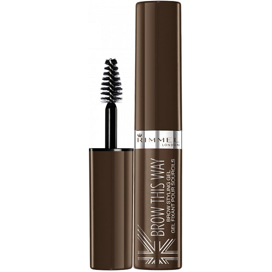 Rimmel London Brow This Way Brown Styling eyebrow gel mascara 002 Medium Brown 5 ml