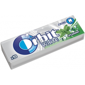 Wrigleys Orbit White Spearmint chewing gum without sugar dragees 10 pieces 14 g