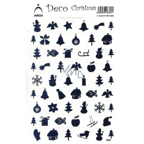 Arch Holographic Decorative Stickers Christmas Various Designs Blue