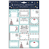 Self-adhesive gift tags with glitter 30 x 20 cm, 15 pieces